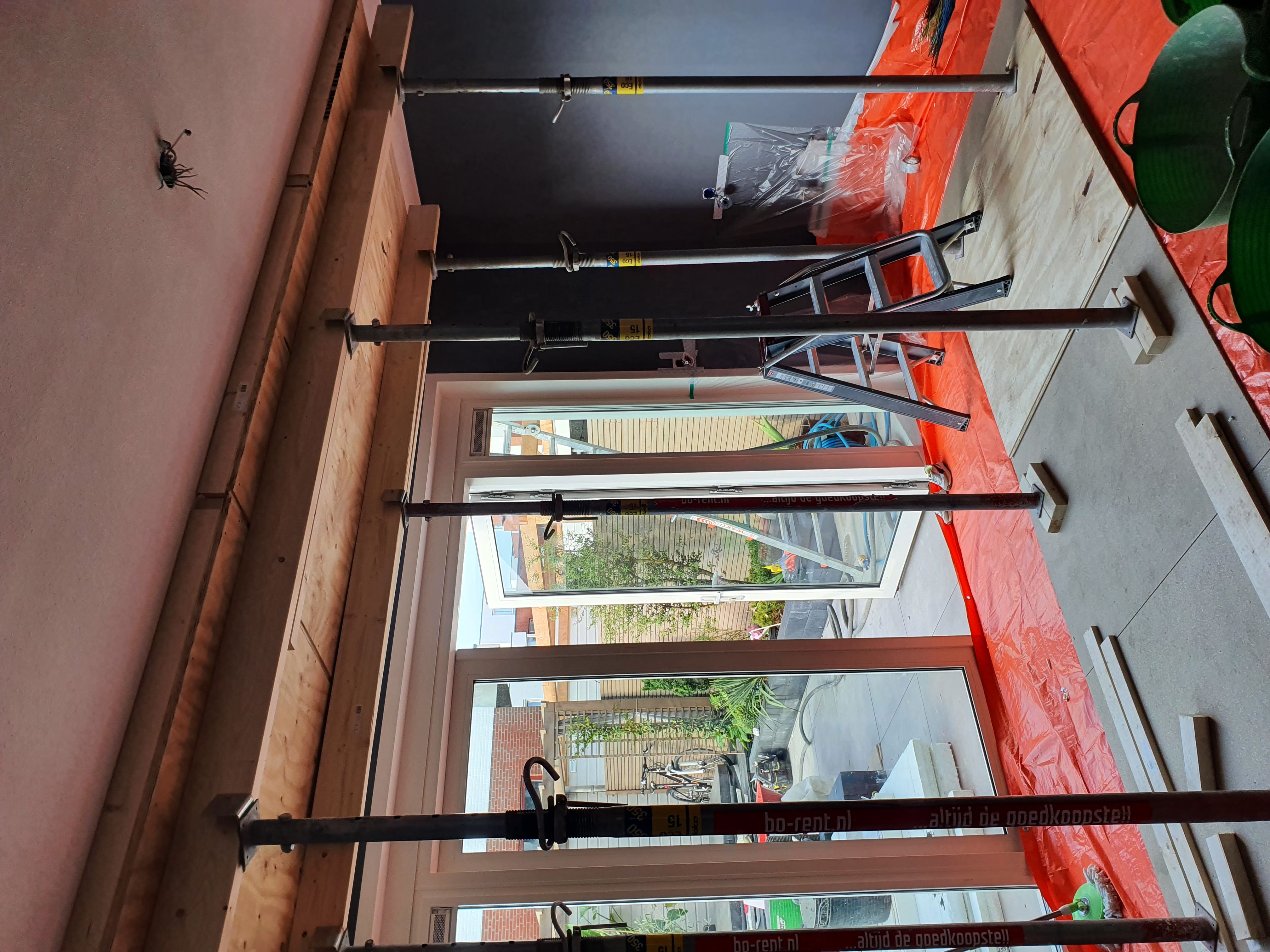 Verbouwing in uitvoering